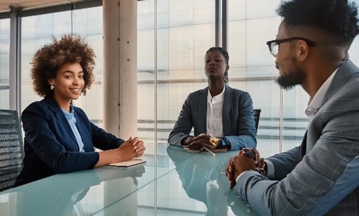 People at a business meeting